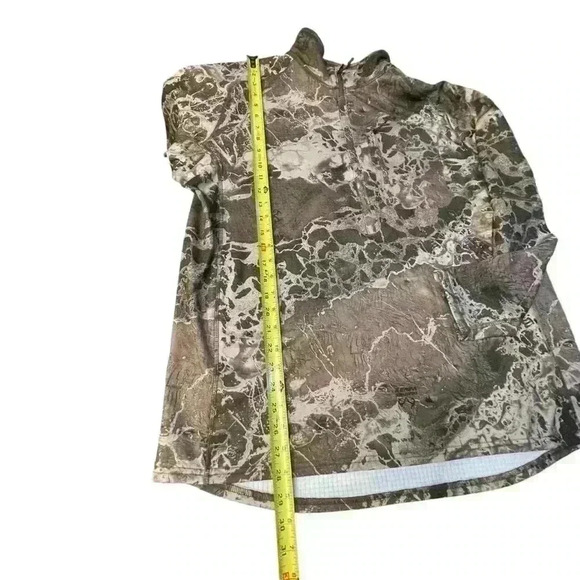 Realtree Jacket Mens XL Green Camoflauge Stretch Knit 1/4 Zip Outdoors ActiveNWT - Picture 5 of 12